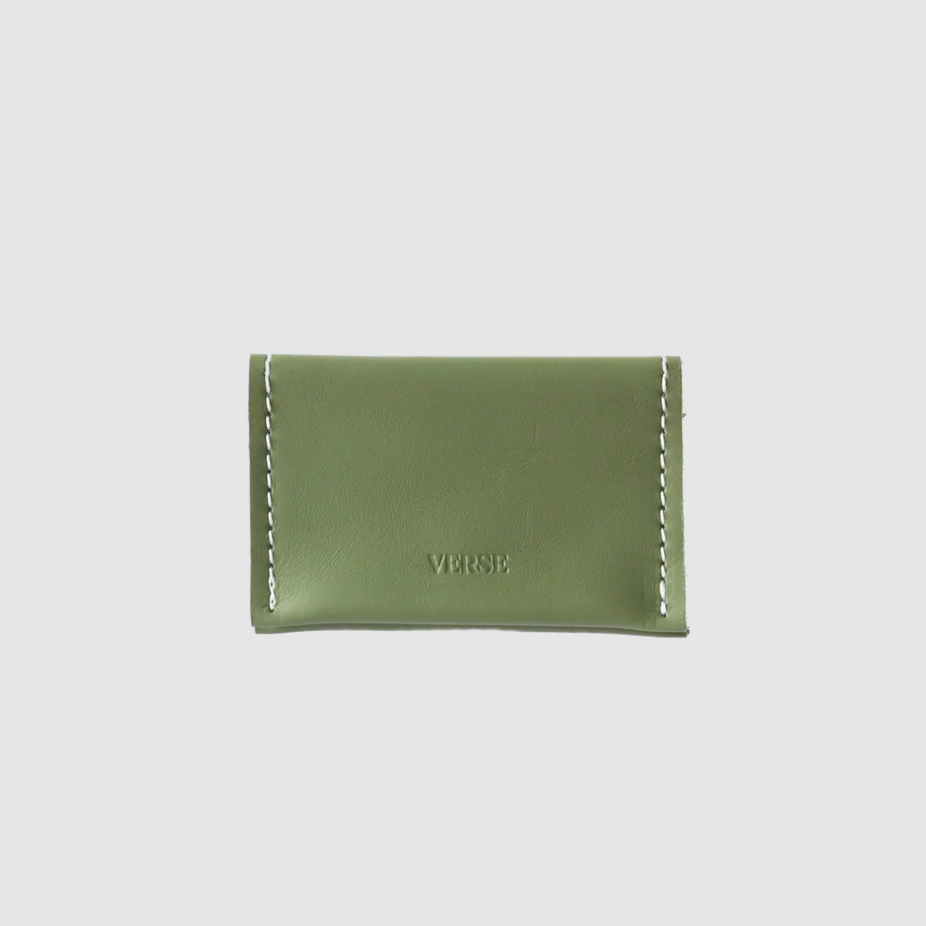 Small Fortune Wallet in Forest Green Leather
