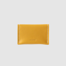 Load image into Gallery viewer, Small Fortune Wallet in Yellow Leather
