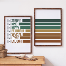 Load image into Gallery viewer, Autumn Toned, Self Affirmation Posters
