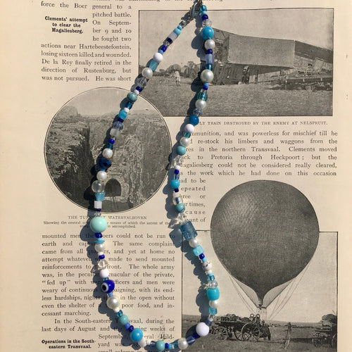 Blue Dazzle Gems Necklace