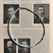 Load image into Gallery viewer, Rainbow Beads Half n Half Beaded Necklace
