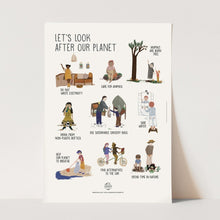 Load image into Gallery viewer, &quot;Let&#39;s Look After Our Planet&quot; Conscious Poster
