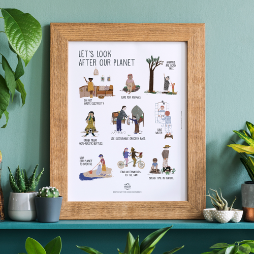 Let's Look After Our Planet_ Conscious Poster_ Styled