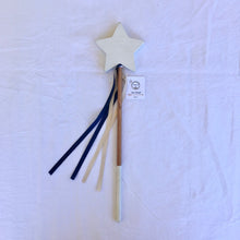 Load image into Gallery viewer, Navy Ribbon star wand wooden toy
