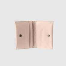 Load image into Gallery viewer, Open Small Fortune Wallet in Blush Pink Leather
