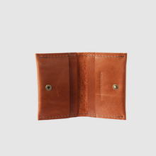 Load image into Gallery viewer, Open Small Fortune Wallet in Terra Tan Leather
