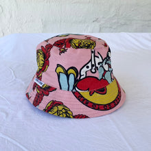 Load image into Gallery viewer, bucket hat -pink and red print
