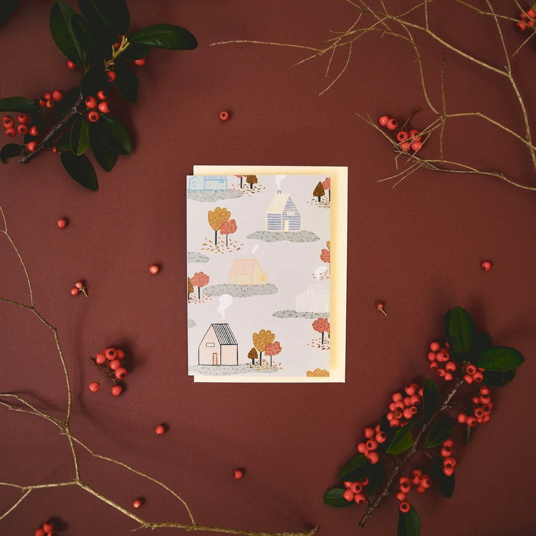 Greeting Card | Autumn Cabin