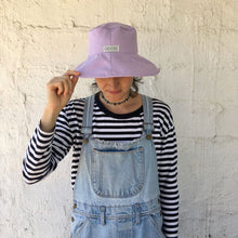 Load image into Gallery viewer, Sun Hat Lilac Canvas 
