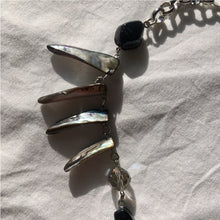 Load image into Gallery viewer, Daggers Necklace, shell detail
