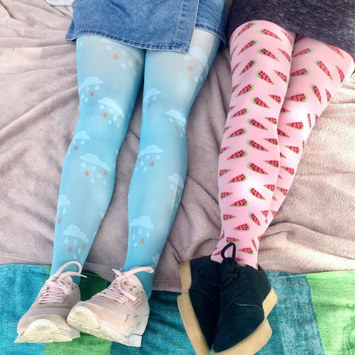 Raincloud & Watermelon tights