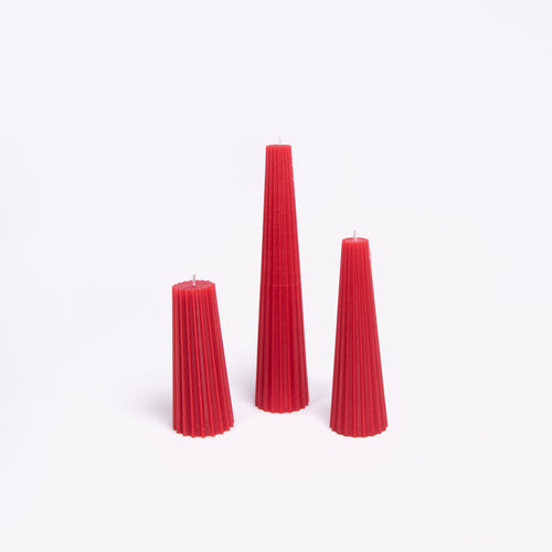 Gear Candle Trio | Red