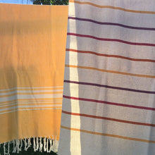 Load image into Gallery viewer, Summer Fruit striped towel
