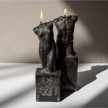 Load image into Gallery viewer, Male &amp; Female Bust Candle | Noir
