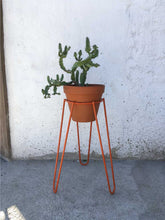 Load image into Gallery viewer, Short Orange Plant Stand
