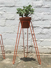 Load image into Gallery viewer, Tall Orange Plant Stand
