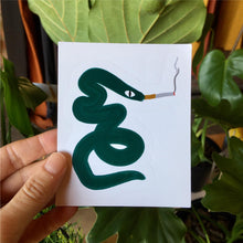 Load image into Gallery viewer, Smoking Snake Sticker
