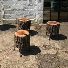 Load image into Gallery viewer, Sputnik Stool- a log on legs
