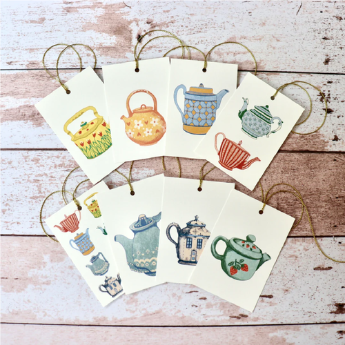 Gift Tags with teapots